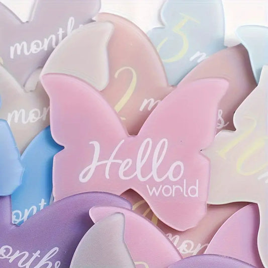Acryclic Butterfly Milestone Set