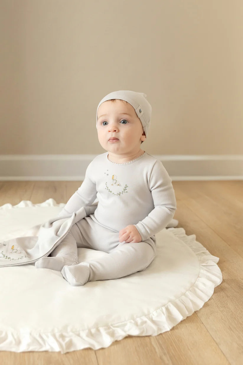 Baby Image Footie and Beanie in Fortress