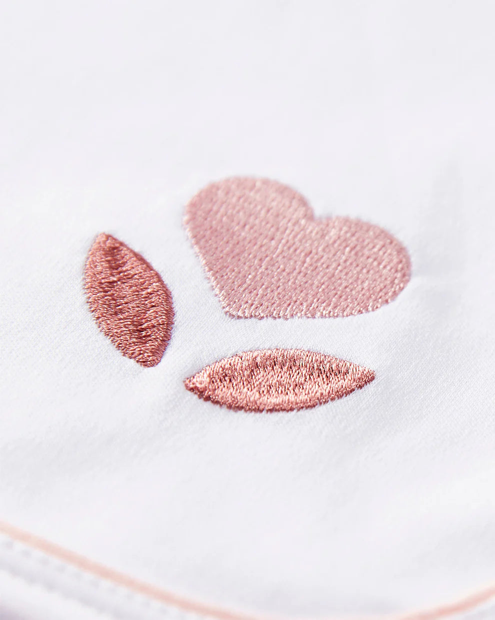 Embroidered Hearts Layette Set