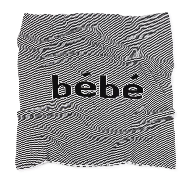 'Bebe' Knit Blanket in Black