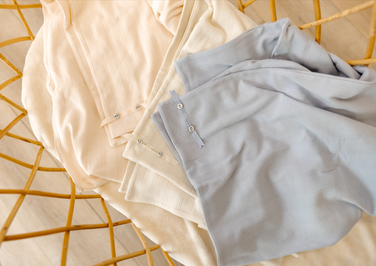 Organic Ditsy Pointelle Layette Set in Champagne Pink