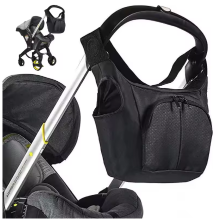 Black Diaper Bag (Compatible with the Doona)
