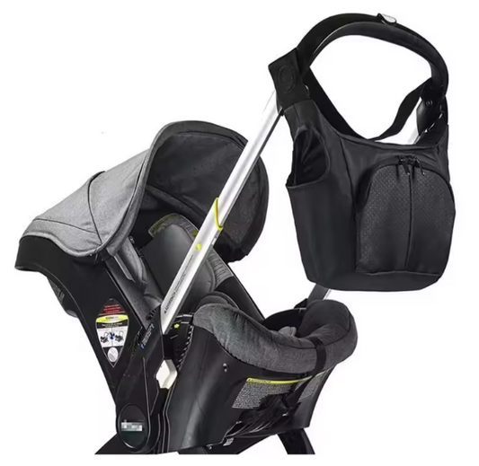 Black Diaper Bag (Compatible with the Doona)
