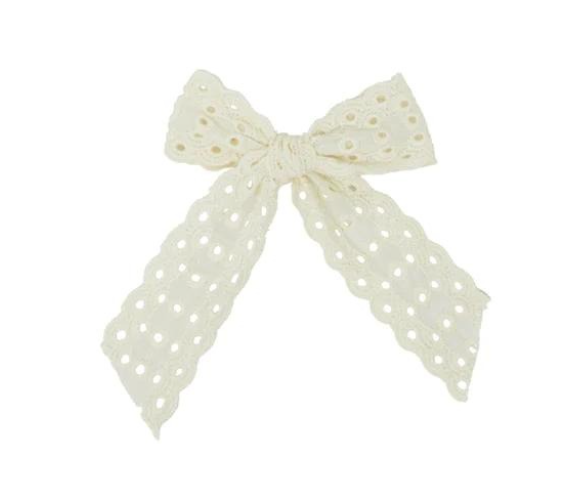 Eyelet Clip in Ecru - Small