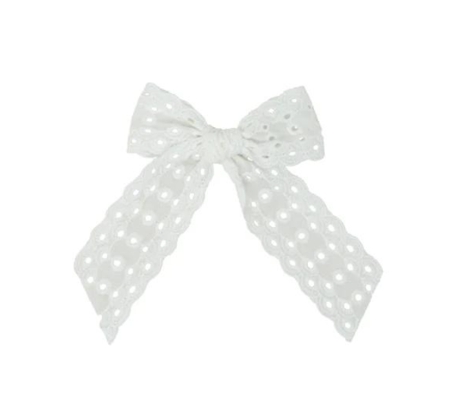 Eyelet Clip in White - Small