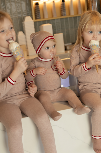 Modal Varsity Loungewear in Flush