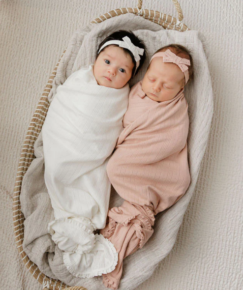 Pointelle Blanket in Ivory