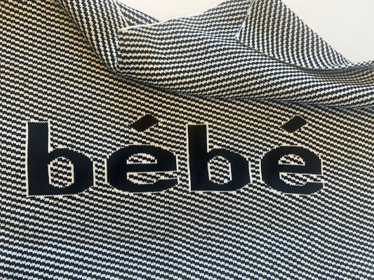 'Bebe' Knit Blanket in Black