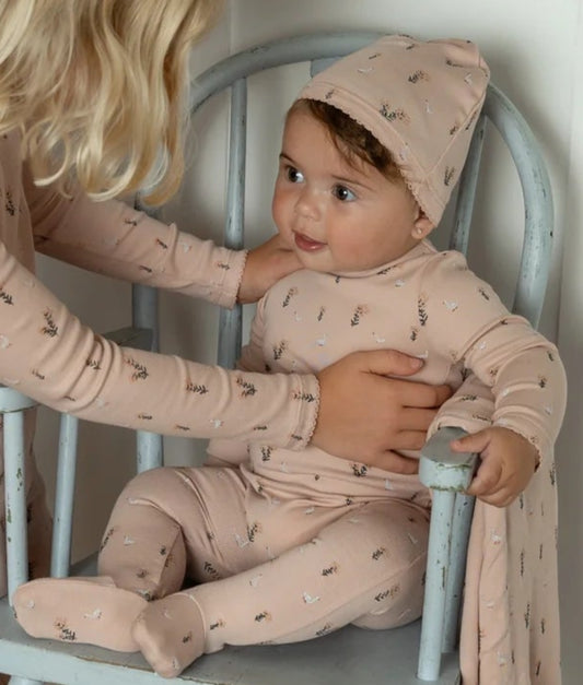 Swan Print Modal Loungewear in Rose