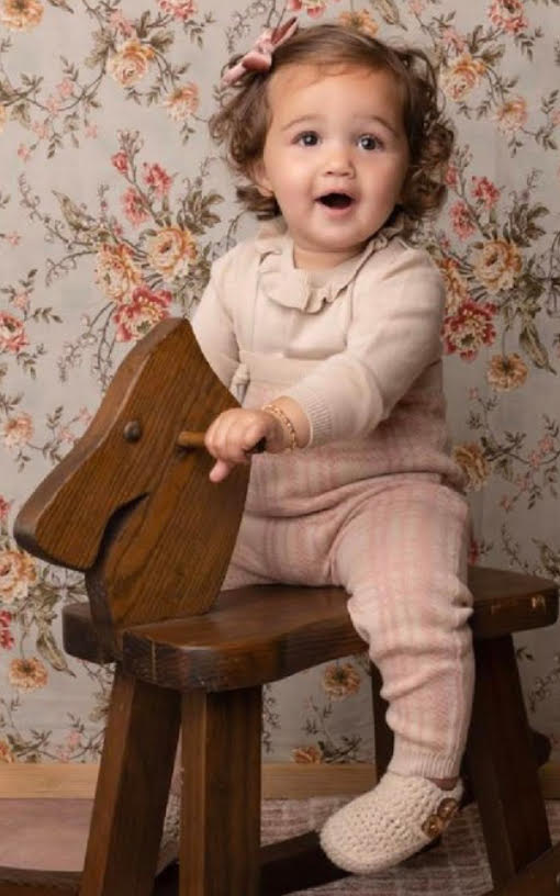 Suspender Set in Pink