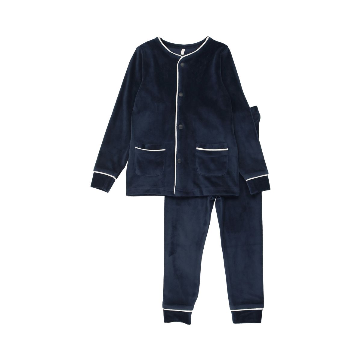 Velour PJ in Navy