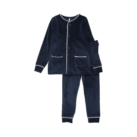 Velour PJ in Navy