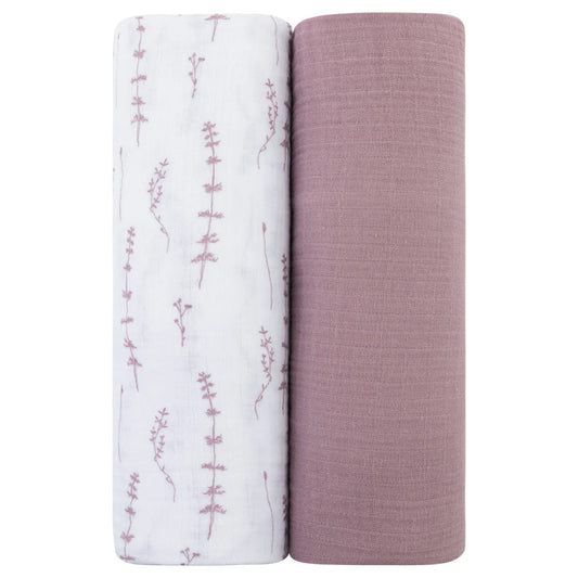 Two Pack Muslin Swaddles