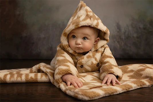 Sherpa Houndstooth Winter Coat