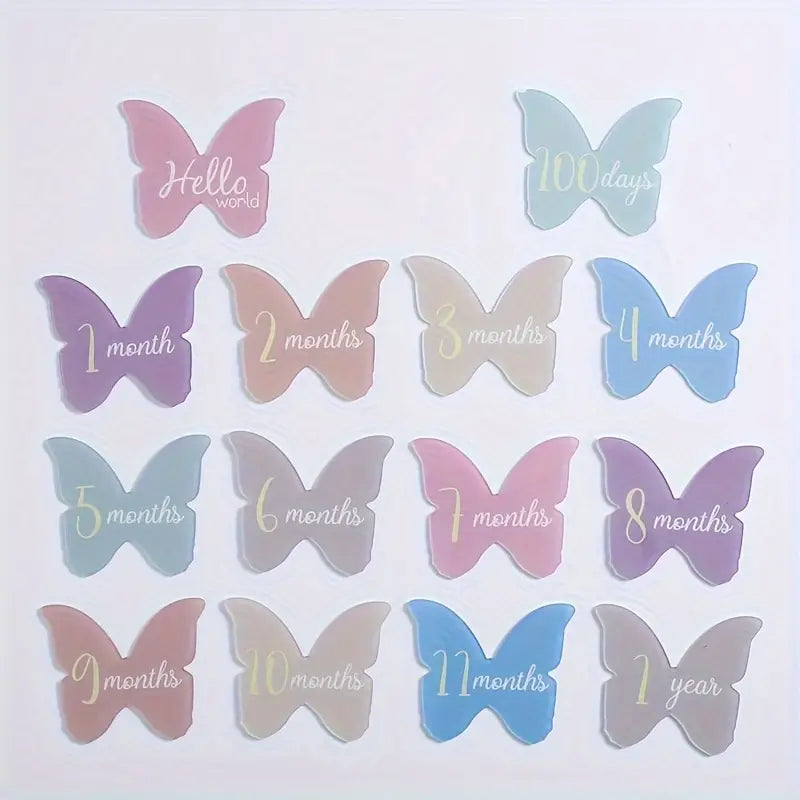 Acryclic Butterfly Milestone Set