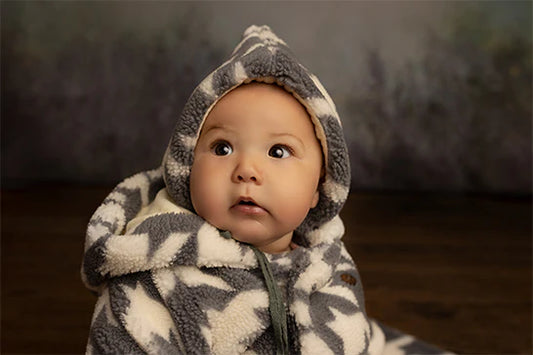 Sherpa Houndstooth Winter Coat