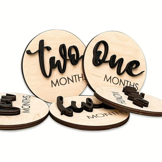 Wooden Monthly Milestone Set