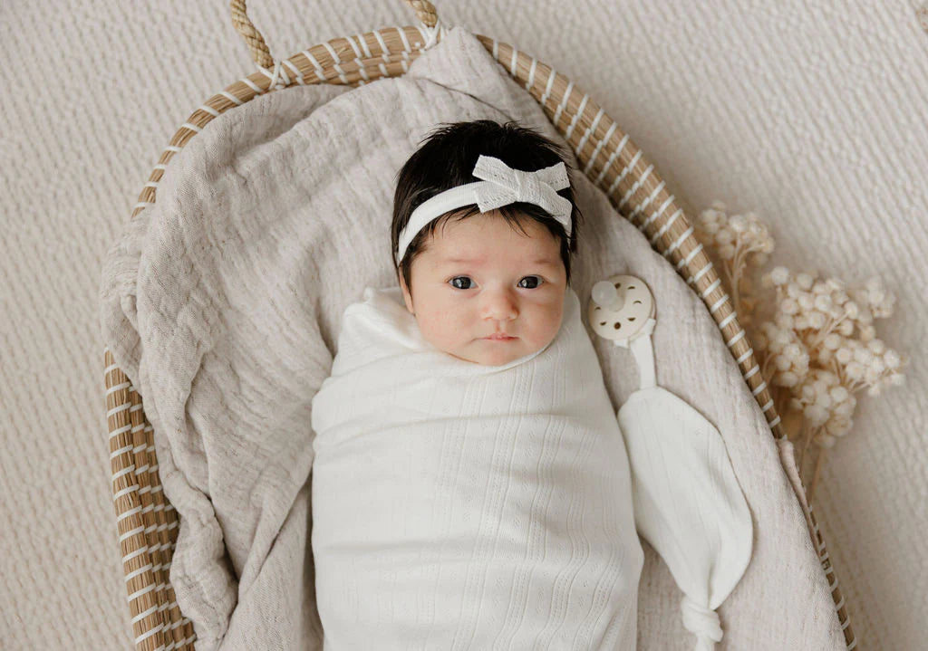 Pointelle Collection Pacifier Lovey