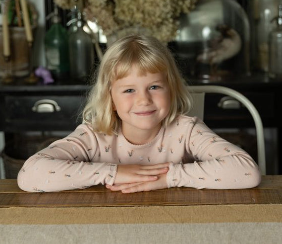 Swan Print Modal Loungewear in Rose - 3 Years