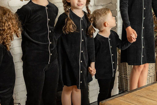 Velour Loungewear in Blackest Black