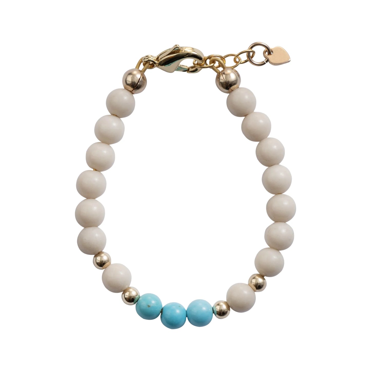 Dye Jade Stone with Turquoise Beads