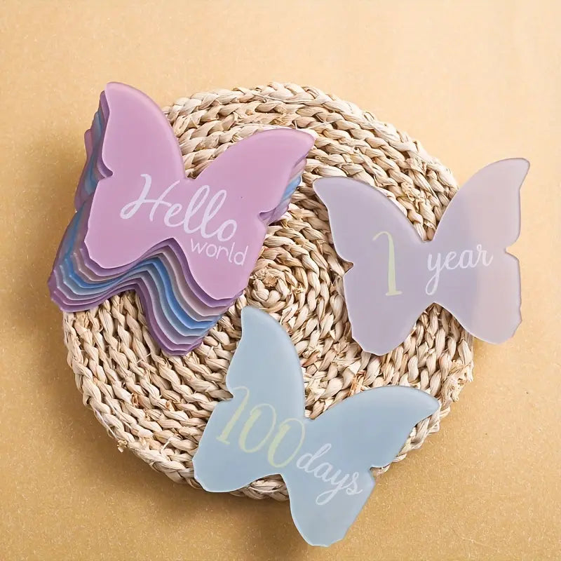 Acryclic Butterfly Milestone Set