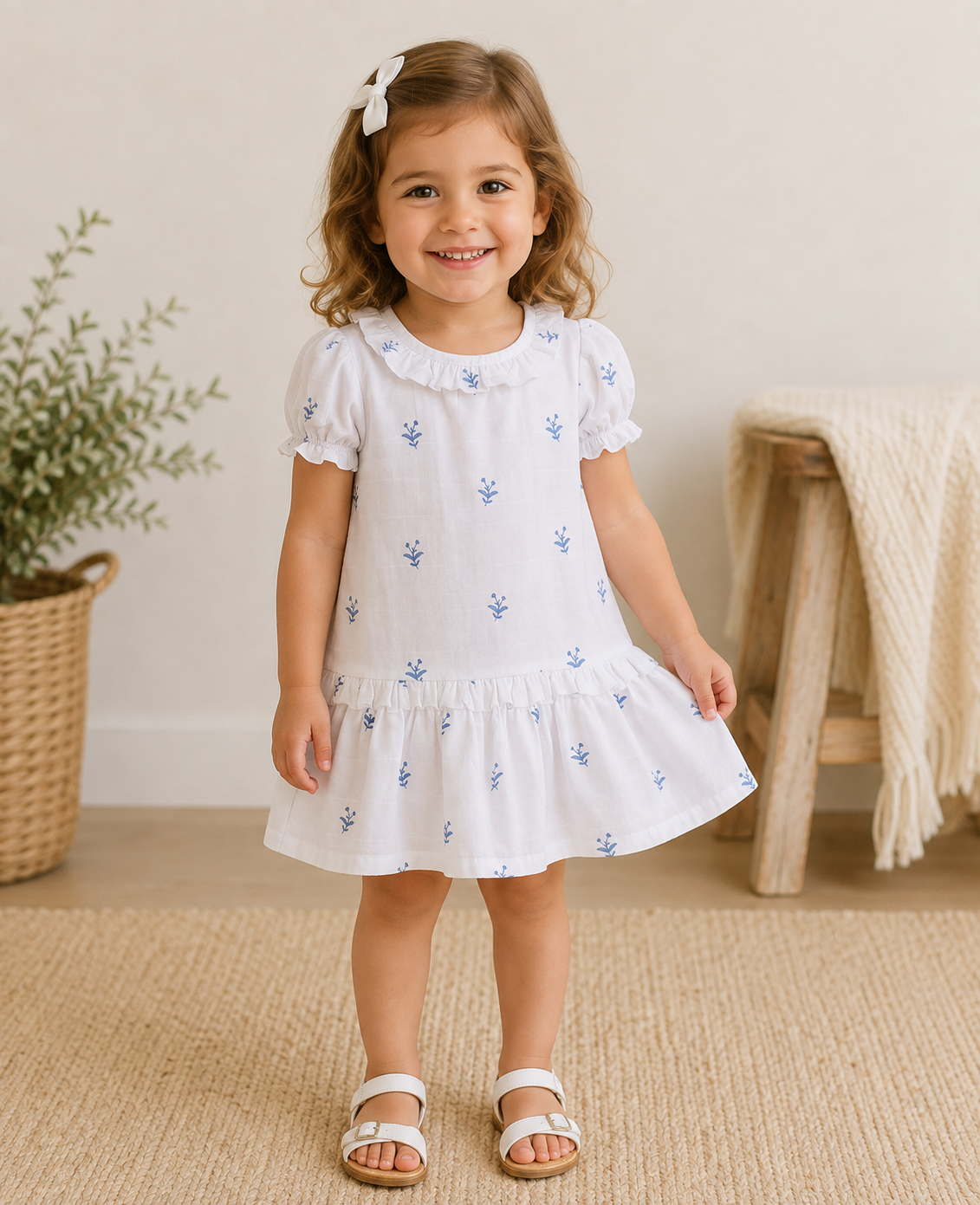 Circle Print Dress - 4y