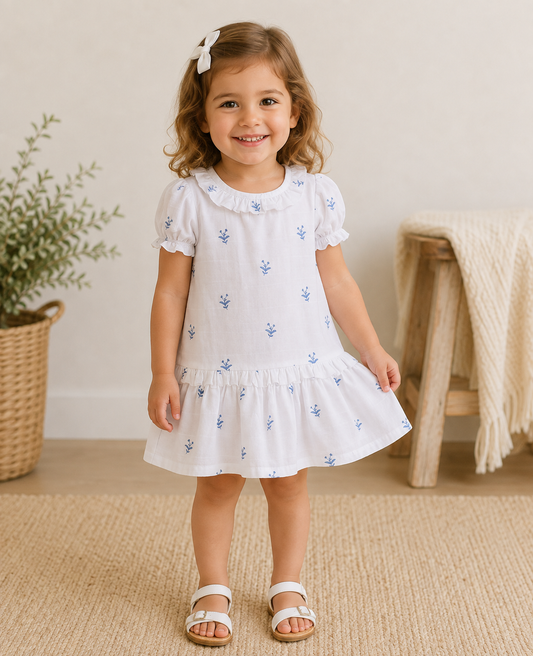 Circle Print Dress - 4y