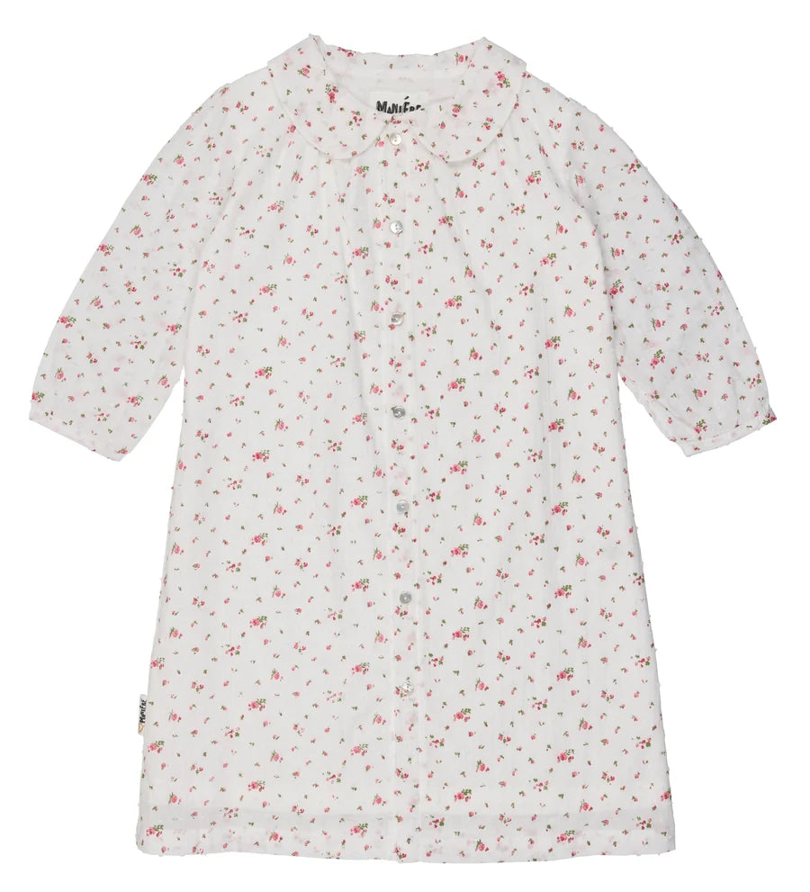 Clip Dot Girls 3/4 Sleeve Dress - 4y