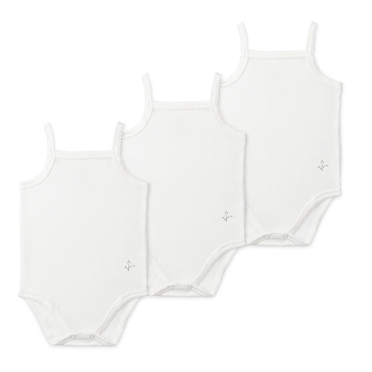Baby Girl Undershirts - White