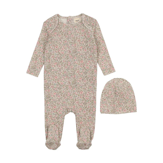 Floral Liberty Print Footie Set