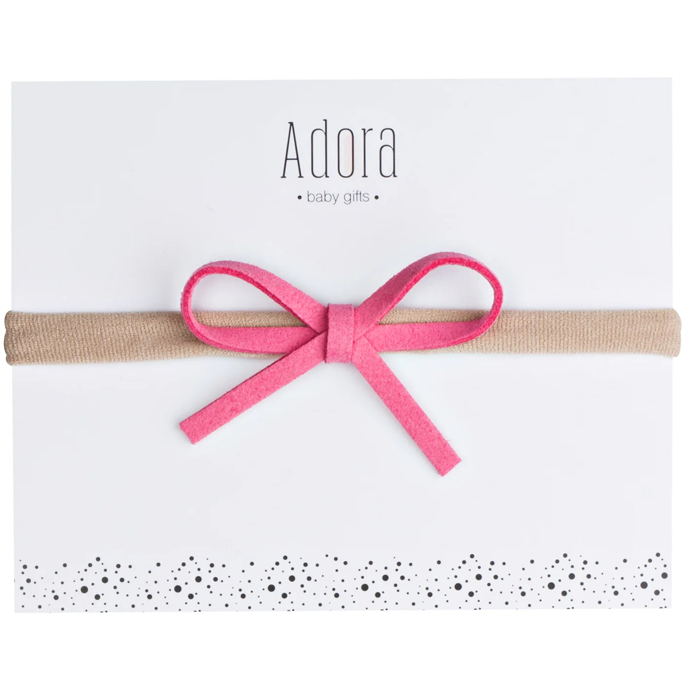 Mini Classic Headband in Hot Pink