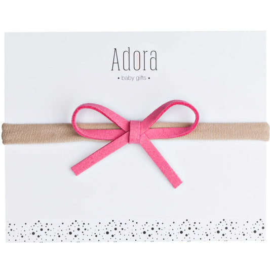 Mini Classic Headband in Hot Pink