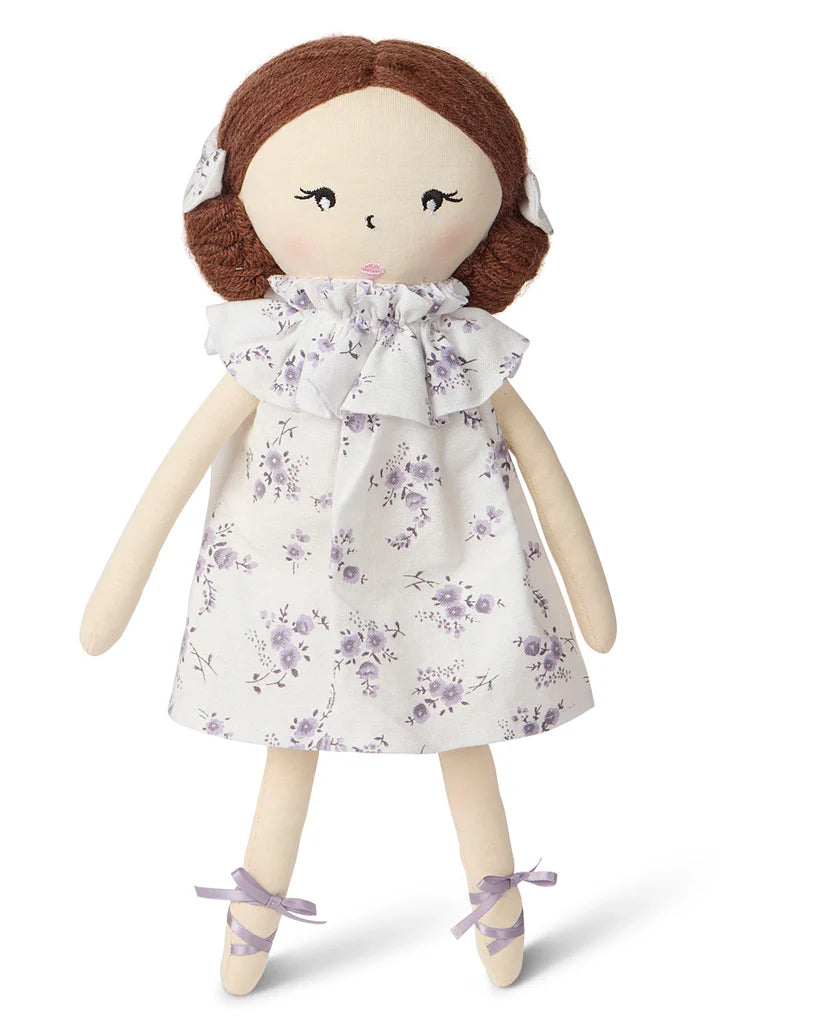 Baby Girls "Abigail" Cotton and Linen Dolly