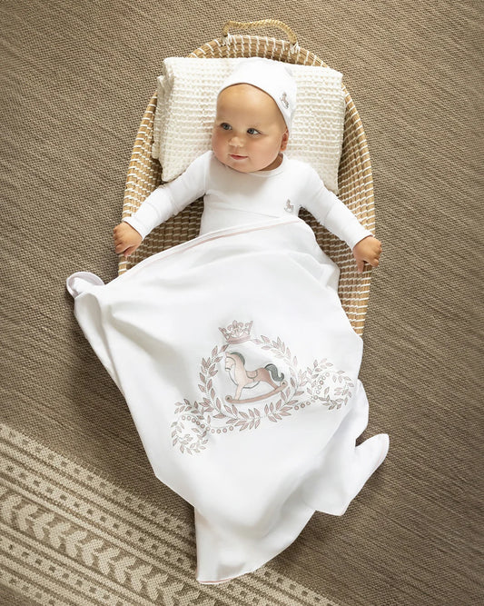 Rocking Horse Layette Set in Pink