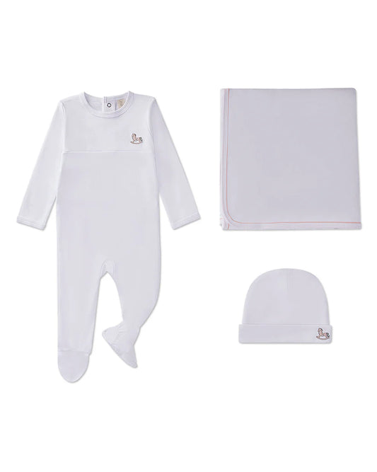 Rocking Horse Layette Set in Pink