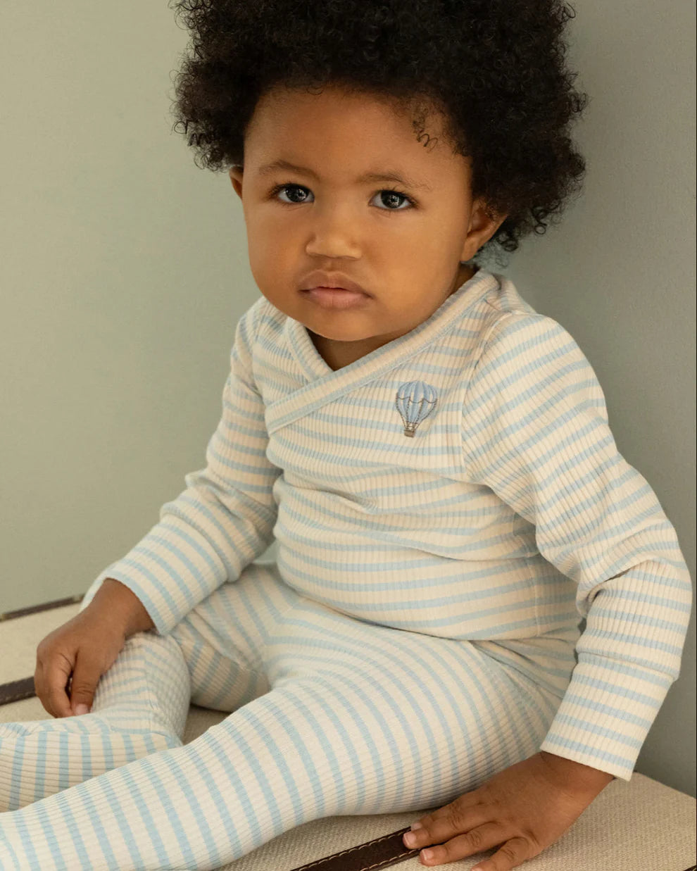 Hot Air Balloon Striped 3-Piece Set in Blue (3m and 6m)