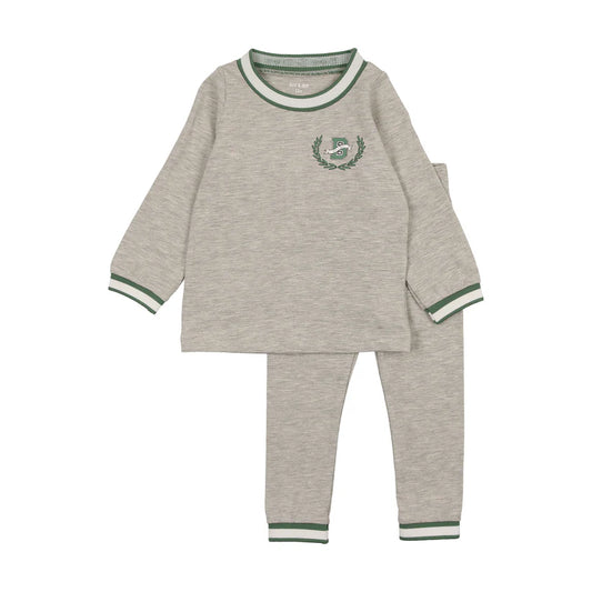 Modal Varsity Loungewear in Thunder