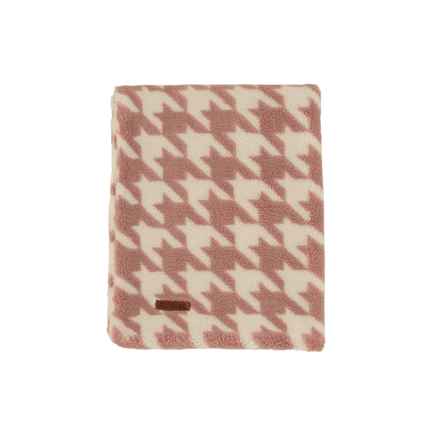 Citrine Sherpa Print Blanket