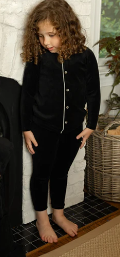 Velour Loungewear in Blackest Black