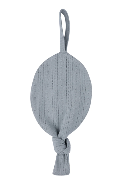 Pointelle Collection Pacifier Lovey in Slate Blue