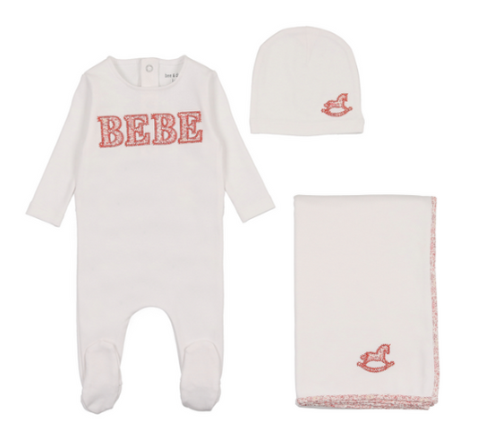 Bebe Ditsy Layette Set in Arctic White Girls