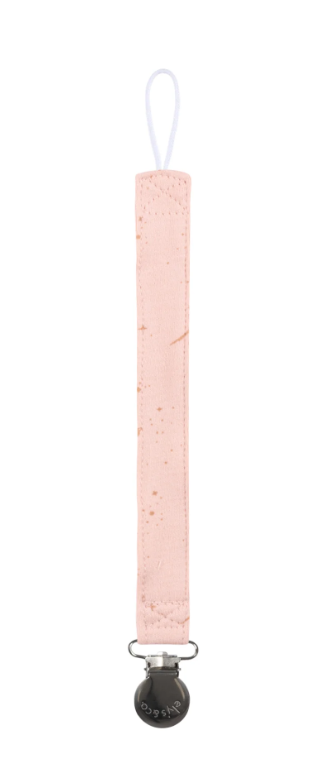 Celestial Print Pacifier Clip in Pink