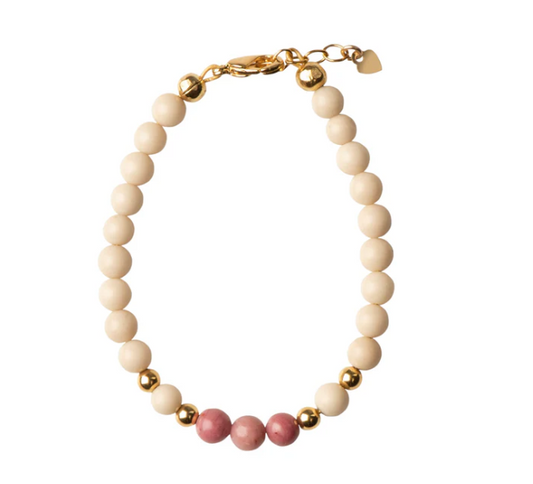 Dye Jade Stones with Blush Beads
