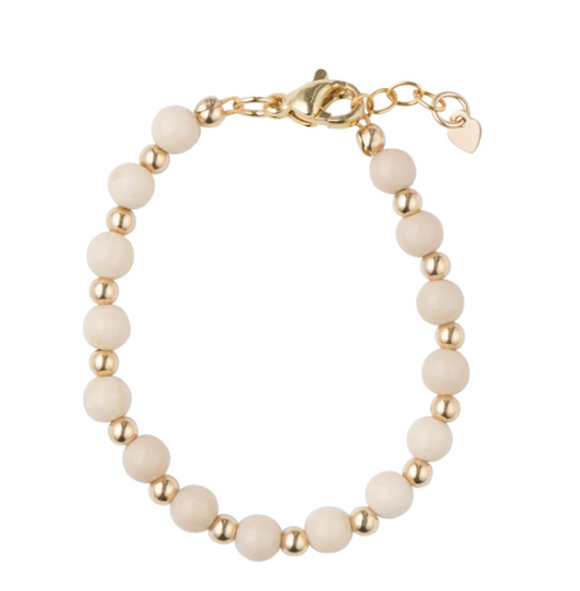 Dye Jade Stone with Gold Beads