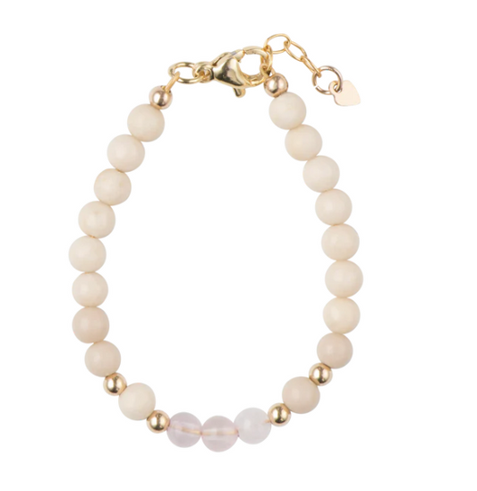 Dye Jade Stones with Rose Beads