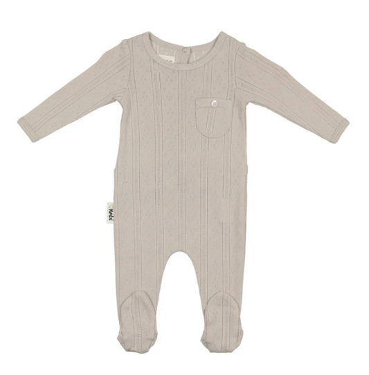Pocket Cutie Footie in Grey
