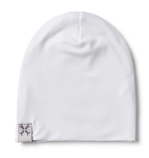 White Thick Cotton Beanie