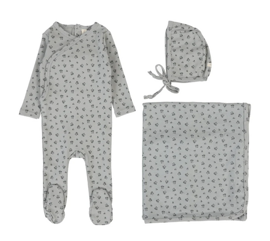 Lilette Bud Layette Set in Light Blue