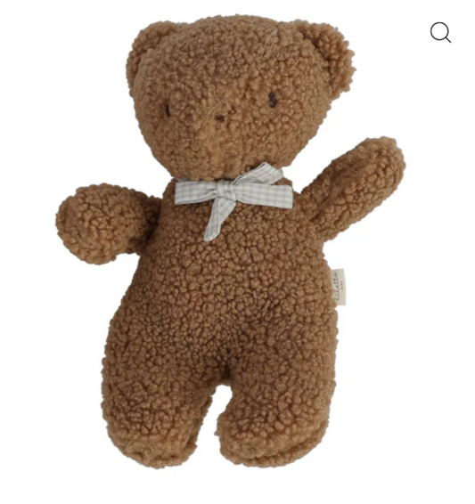 Bear with Bow in Brown/Pale Blue